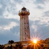 Old Lighthouse Pondicherry historic coastal landmark near Promenade Beach