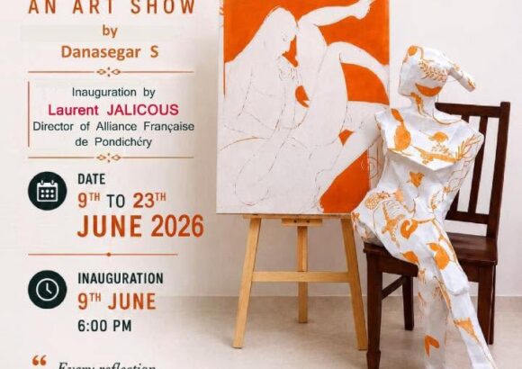 Art Exhibition by Mr. Danasegar at Alliance Française de Pondichéry