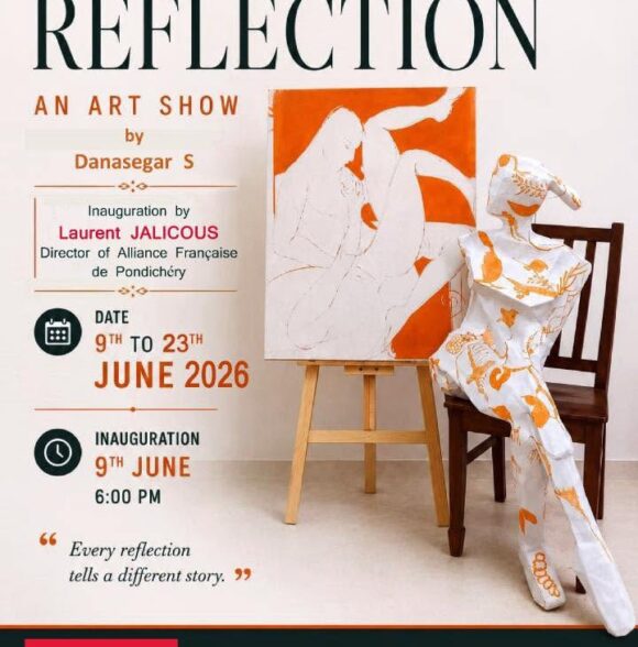 Art Exhibition by Mr. Danasegar at Alliance Française de Pondichéry