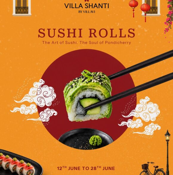 SUSHI ROLLS AT VILLA SHANTI – Japanese cuisine